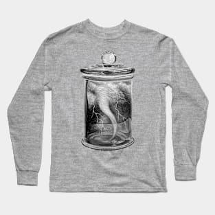 Tornado hurricane twister spell in a bottle - Art Long Sleeve T-Shirt